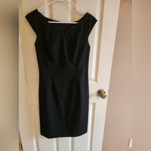 Black capsleeve dress
